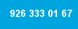 926 333 01 67 926 333 01 67